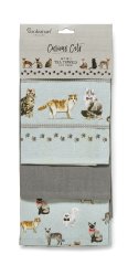 Kökshandduk 3-pack Curious Cats