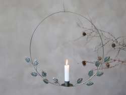 Krans för böneljus med upphängning