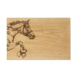 Serveringsbräda ek 30 cm Häst