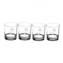 Whiskyglas 4st hästporträtt