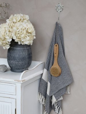 Zoom bild av Hamamhandduk med mönster Éternel