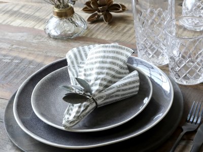 Zoom bild av Servetter med ränder