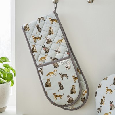 Zoom bild av Dubbel ugnshandske Curious Cats