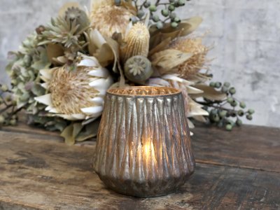 Zoom bild av Ljusstake med diamantmönster