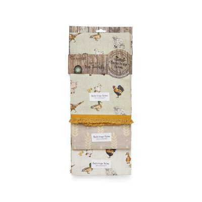 Zoom bild av Kökshandduk 3-pack Buttercup Farm