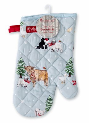 Zoom bild av Kökshandske 2-pack Christmas On The Farm