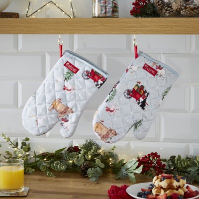 Zoom bild av Kökshandske 2-pack Christmas On The Farm