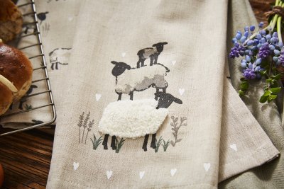 Zoom bild av Kökshandduk 3-pack Highland Sheep