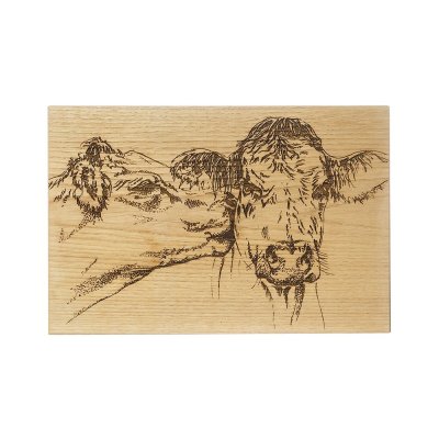 Zoom bild av Serveringsbräda ek 30 cm Kissing Cows