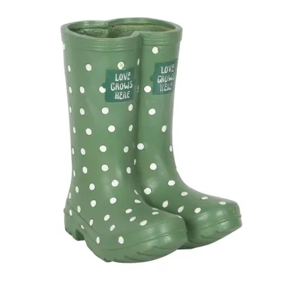 Zoom bild av Ljusgrön Welly Boot Planter