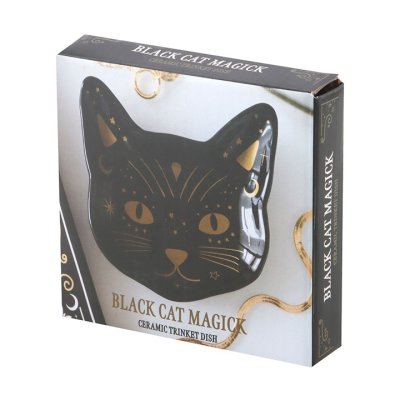 Zoom bild av Smyckesfat med magiskt svart kattansikte