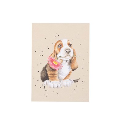 Zoom bild av Anteckningsbok "Bara för dig" Basset Hound A6